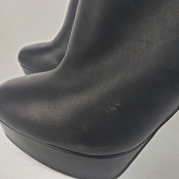 Aldo Women's High Heel Platform Leather Bootie Size 8.5 - Picture 11 of 16